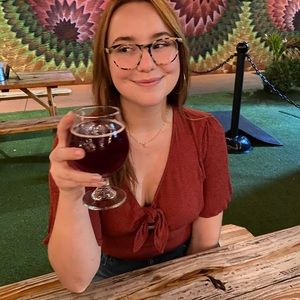 keyhole patterned blouse